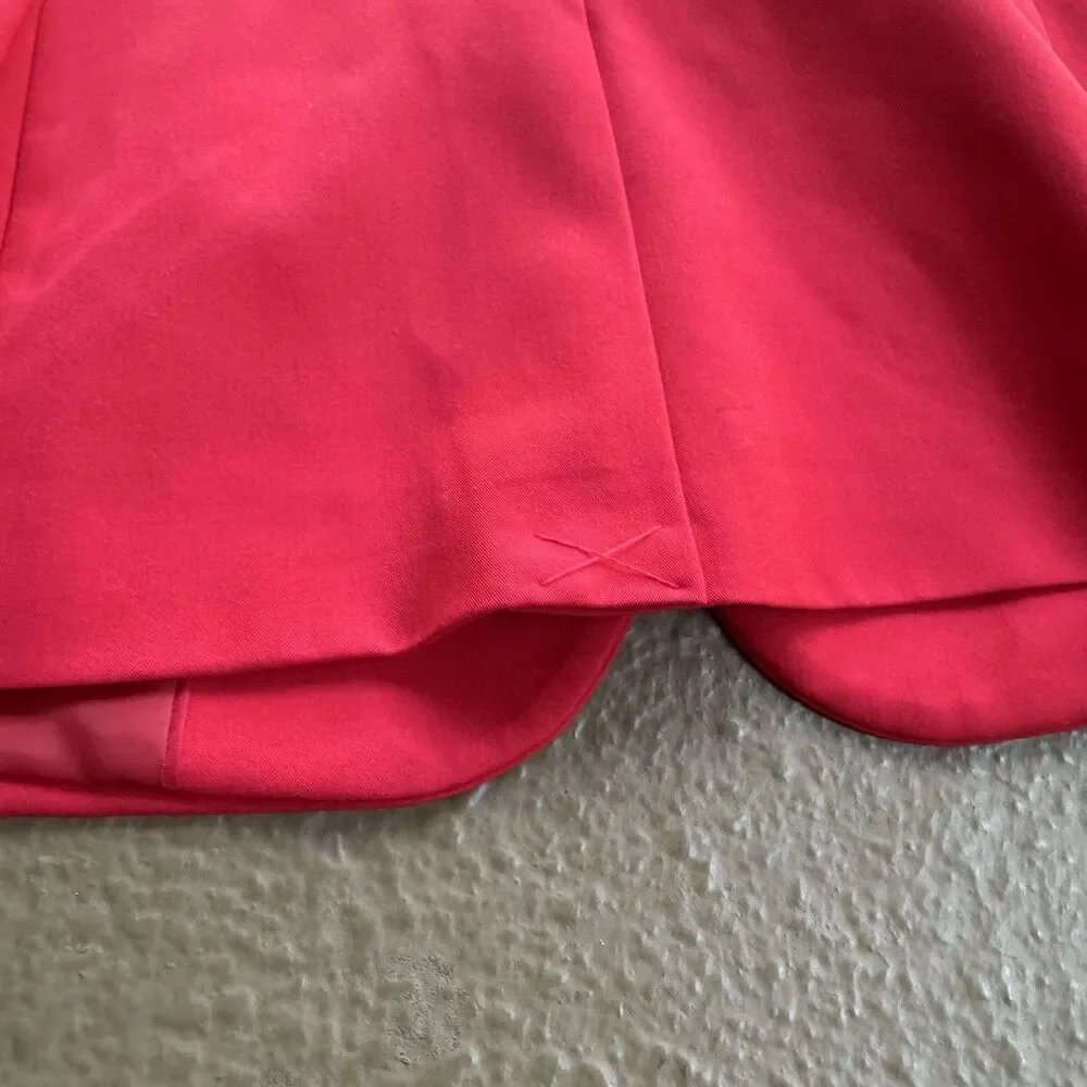 Tommy Hilfiger Women’s Red Coral Blazer Business Jacket One Button Sz 14